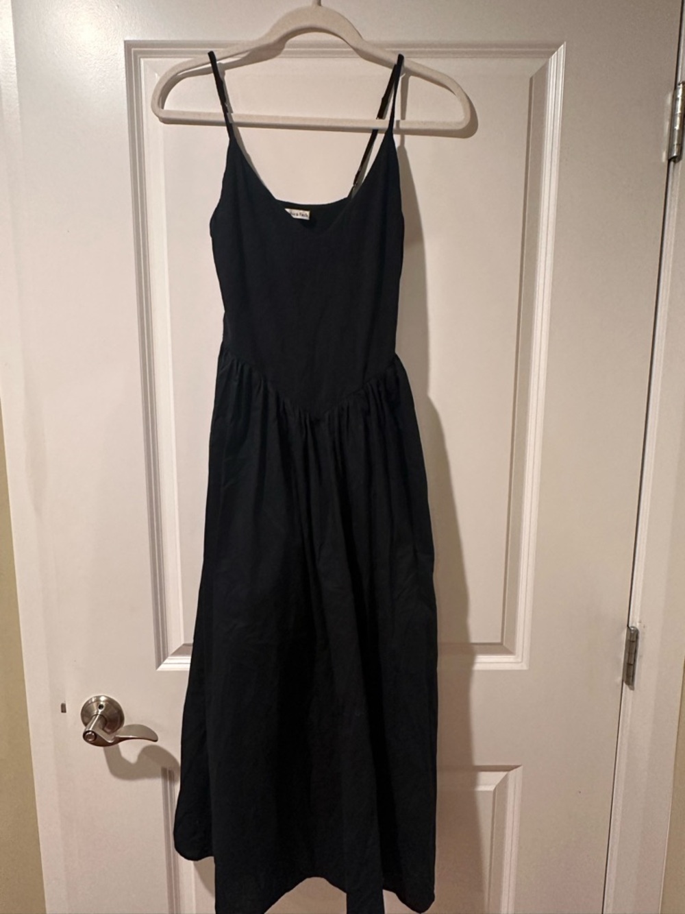 Abercrombie & Fitch Black Spaghetti-Strap Maxi Dress